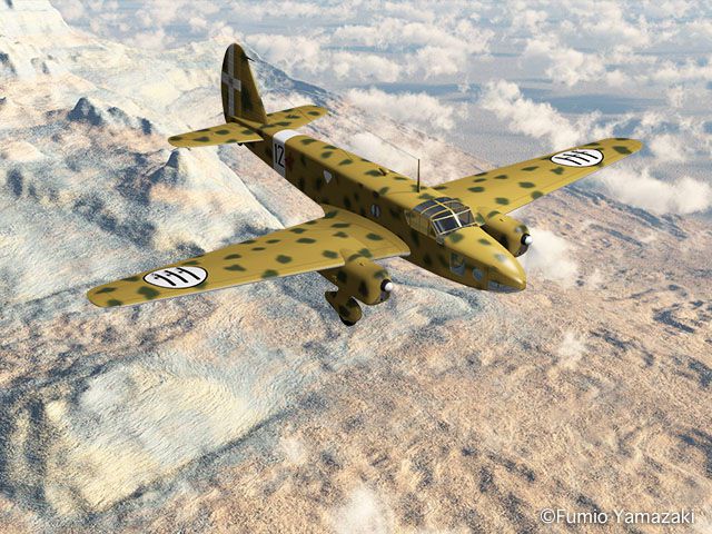 イタリア空軍で使用された軽爆撃機＆偵察機Caproni Ca.309 Ghibli