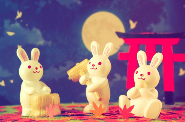 月とうさぎざん