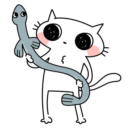 ウナギと猫