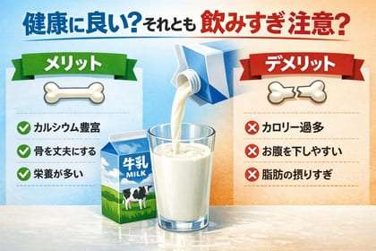 牛乳は健康に良い？それとも飲みすぎ注意？