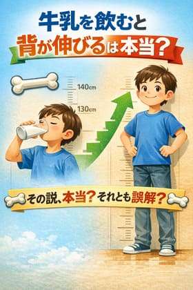 牛乳を飲むと背が伸びるって本当？その説、本当？それとも誤解？